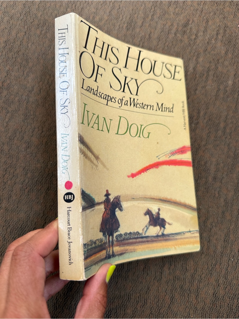 Ivan Doig "This House of Sky" Paperback Book - Cream Cover